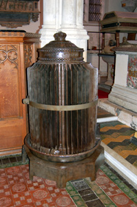 The Gurney stove in the chancel August 2010